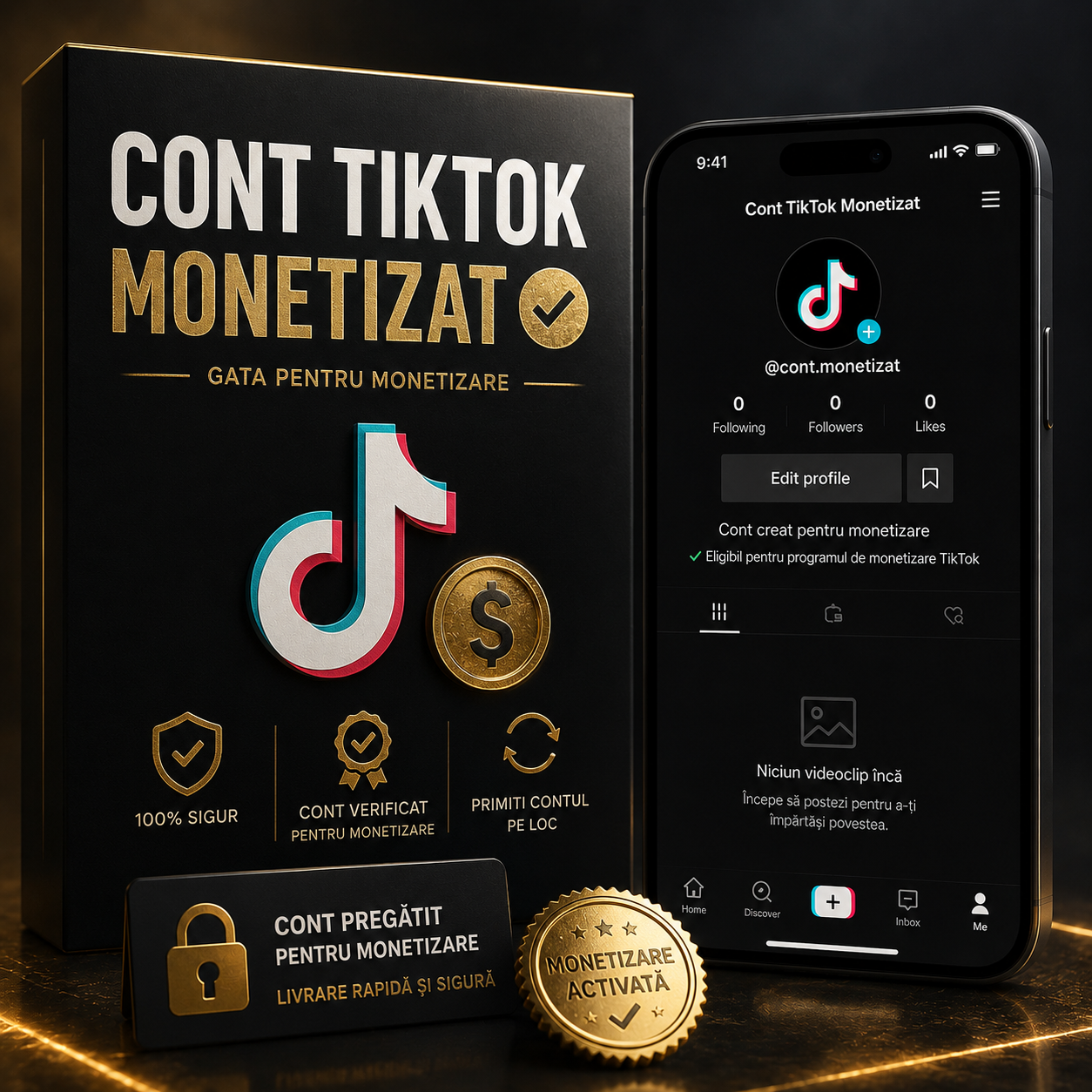 Cont Tiktok monetizat