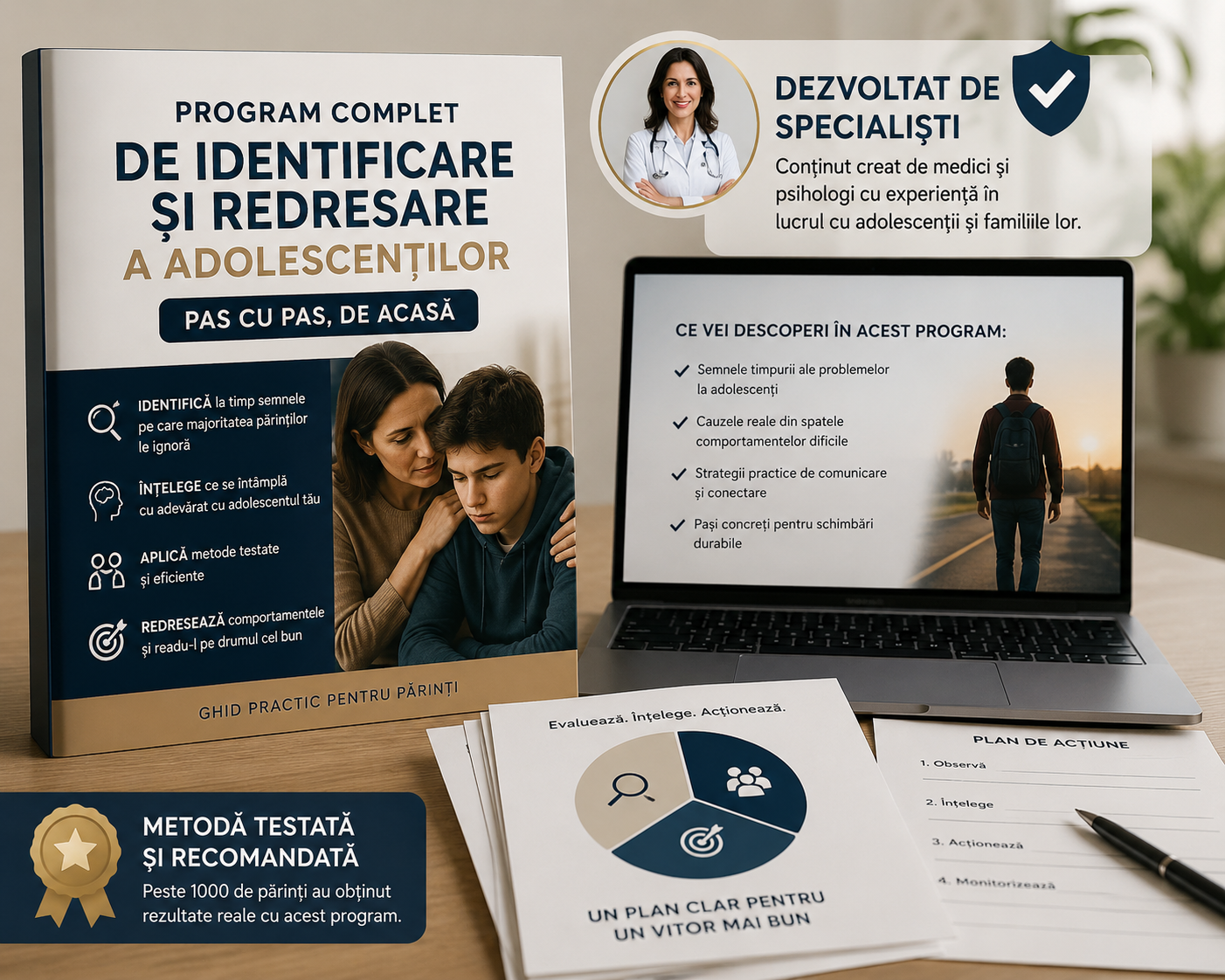 Program Complet de Identificare și Redresare a Adolescenților – Pas cu Pas, de Acasă